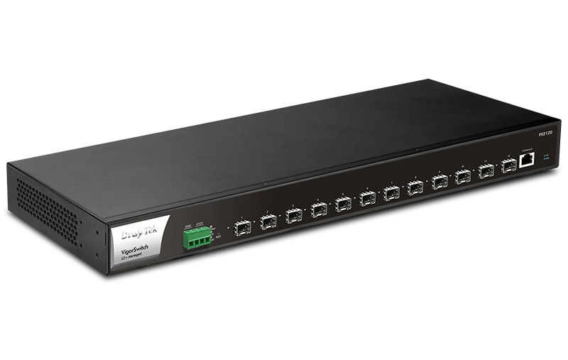 DrayTek VigorSwitch FX2120 – Switch L2+ 12 ports 10 GbE SFP+