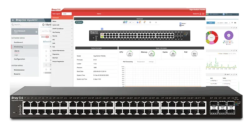 VigorSwitch P2540xs : structurer et alimenter le réseau local