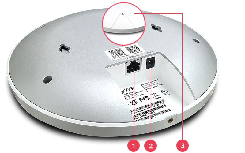 Connectique du VigorAP 1062C