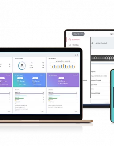 Système de gestion de réseau (NMS) de DrayTek, conçu pour gérer une variété d'appareils DrayTek, y compris des routeurs, des points d'accès et des commutateurs